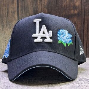 Los Angeles Dodgers Blue Rose New Era 9Forty 75th World Series Side Patch Snap
